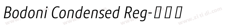 Bodoni Condensed Reg字体转换